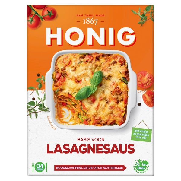 Honig lasagne voorkant