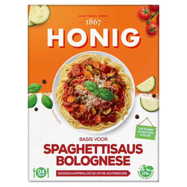 Honig spaghetti bolognese basis voorkant