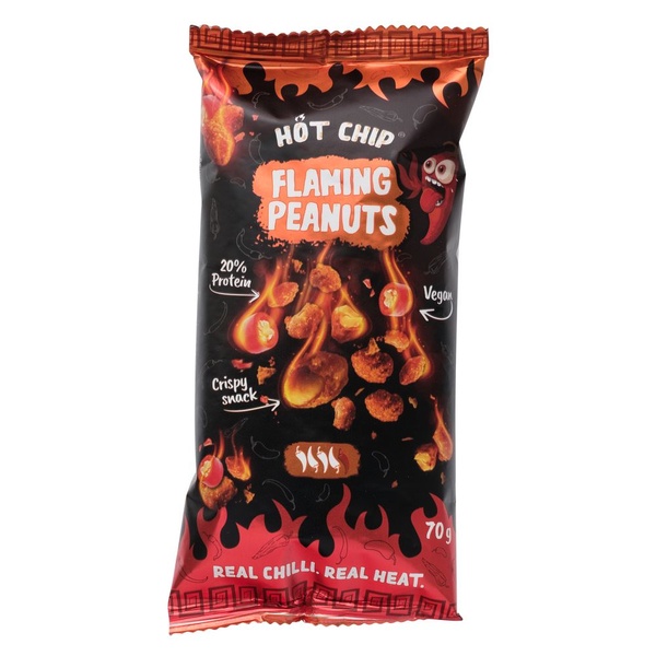 Hot-Chip pinda's flaming peanuts voorkant