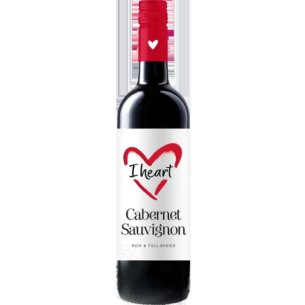 I Heart cabernet sauvignon achterkant