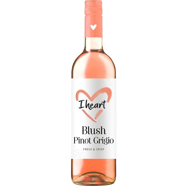 I Heart wijn pinot grigio   blush voorkant