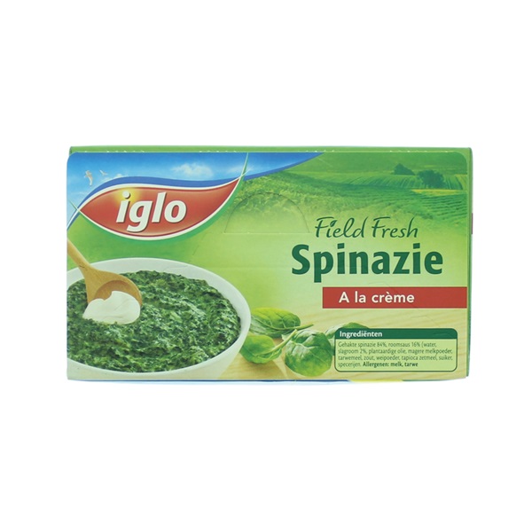 Spar Iglo Field Fresh Spinazie A La Creme Je Vindt Het Bij Spar