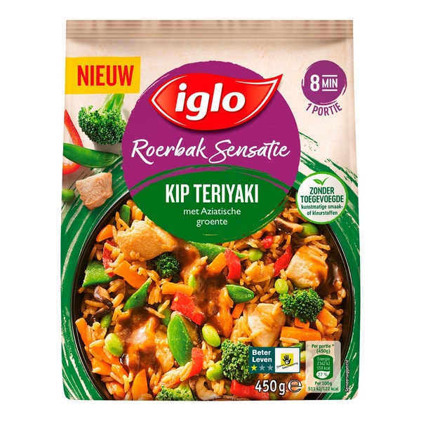 Iglo roerbak sensatie kip teriyaki voorkant
