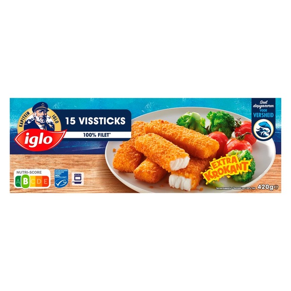 Iglo vissticks voorkant