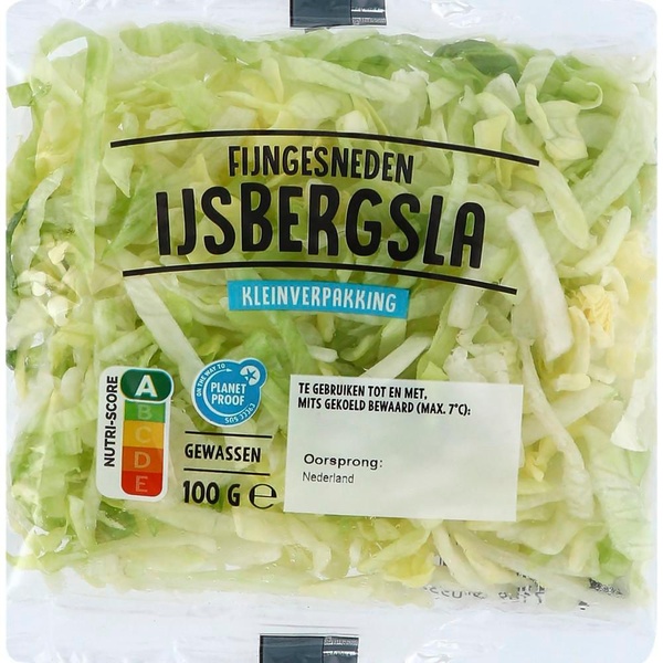 ijsbergsla fijn voorkant