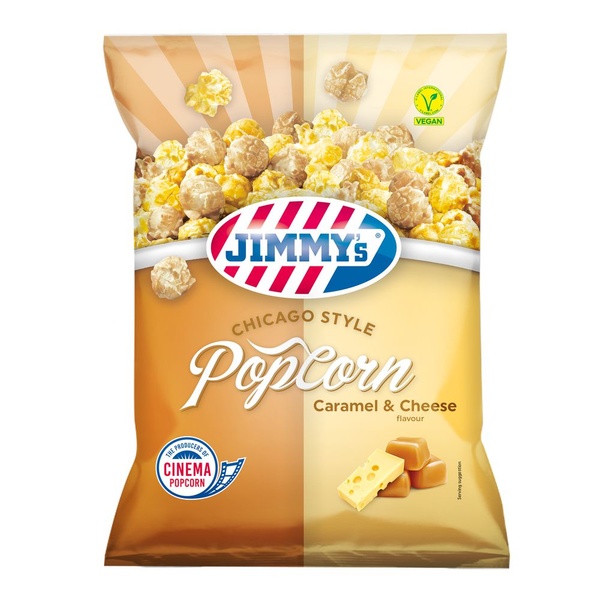 Jimmy's popcorn Chicago style achterkant