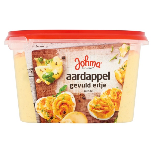 Johma gevuld eitje salade voorkant