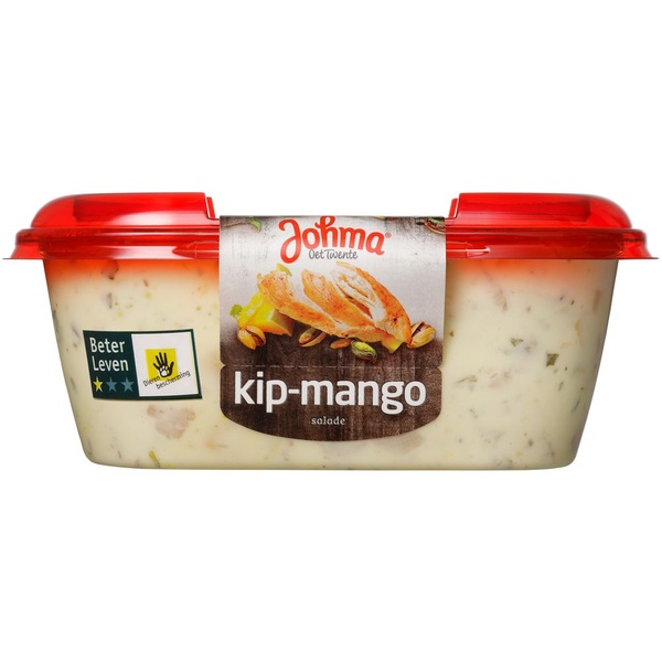 Johma kip-mangosalade voorkant