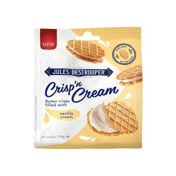 Jules Destrooper Jules Destrooper Crisp'n Cream Vanille voorkant