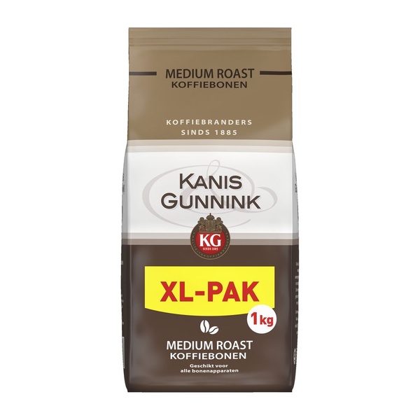 Kanis - Gunnink koffie medium bonen voorkant