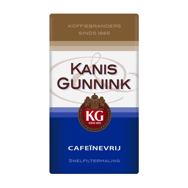 Kanis - Gunnink snelfilterkoffie Decaf voorkant