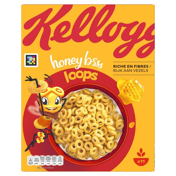 Kellogg's ontbijtgranen honey loops voorkant
