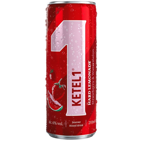 Ketel1 hard lemonade strawberry & watermelon voorkant