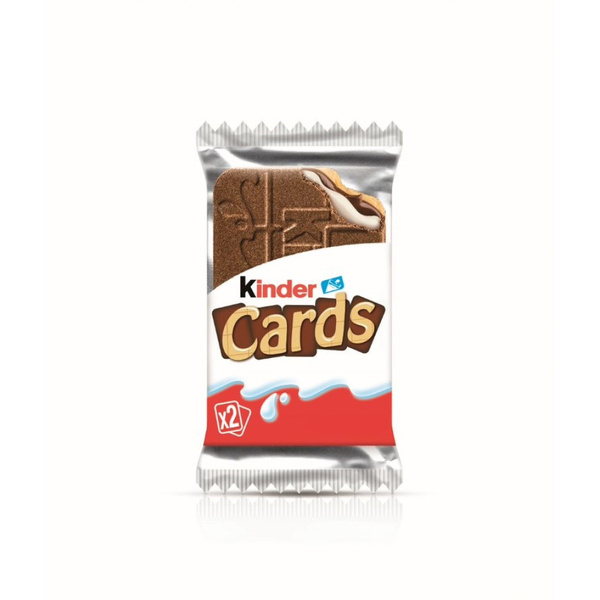 Kinder Kinder Koekje Cards Knapperig gevuld voorkant