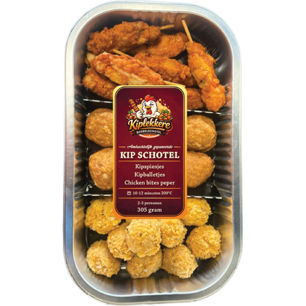 Kiplekkere Borrelschotel voorkant