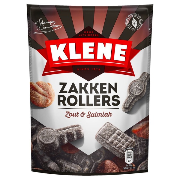 Klene drop zout en salmiak achterkant