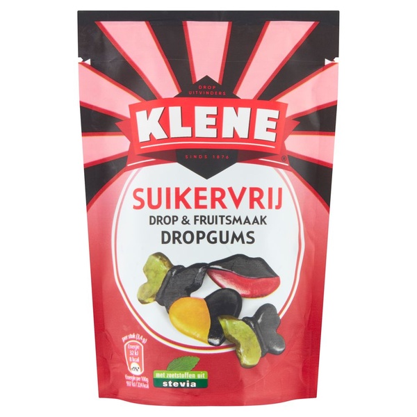 Klene dropgums suikervrij achterkant