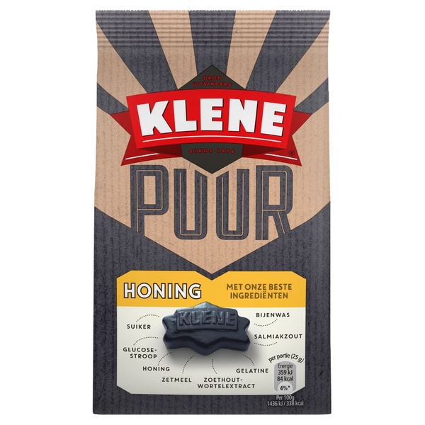 Klene puur honing achterkant