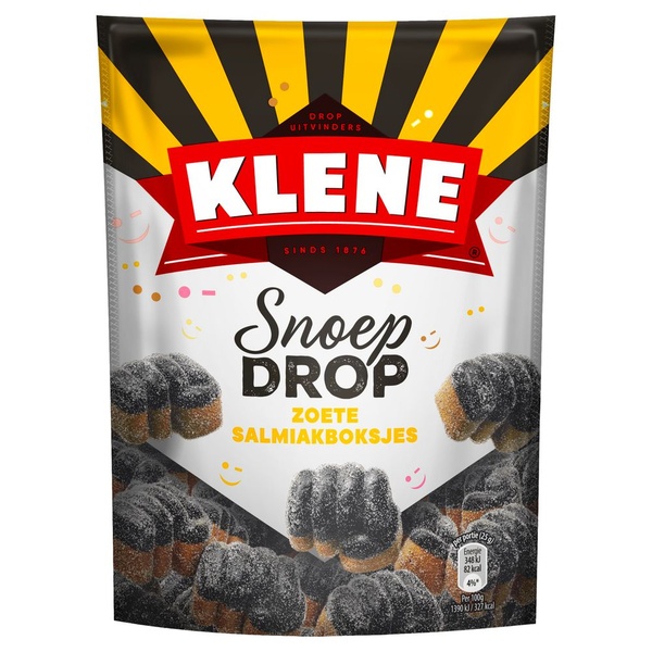 Klene snoepdrop salmiakbokjes achterkant