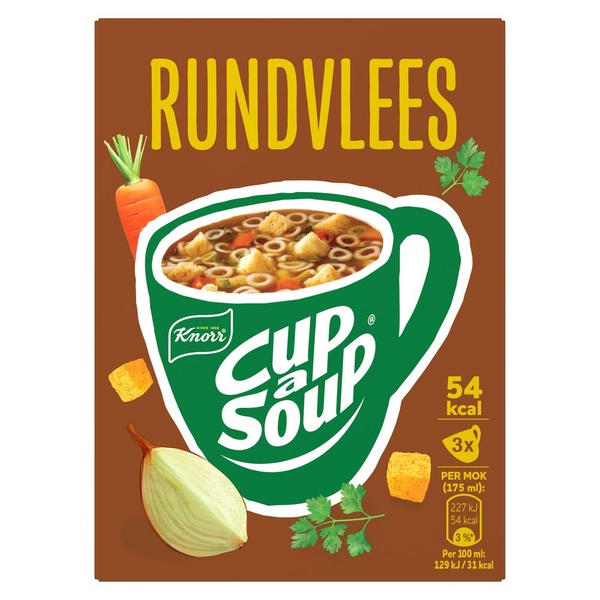 Knorr cup a soup rundvlees voorkant