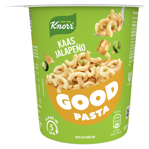 Knorr Knorr Good Pasta Kaas Jalapeno 62g voorkant