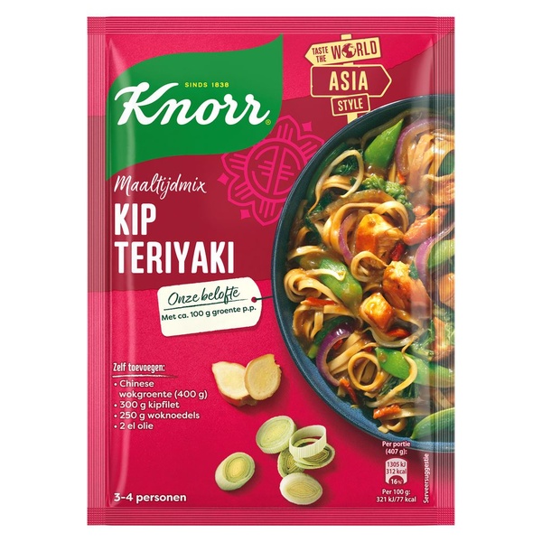 Knorr maaltijdmix teriyaki voorkant