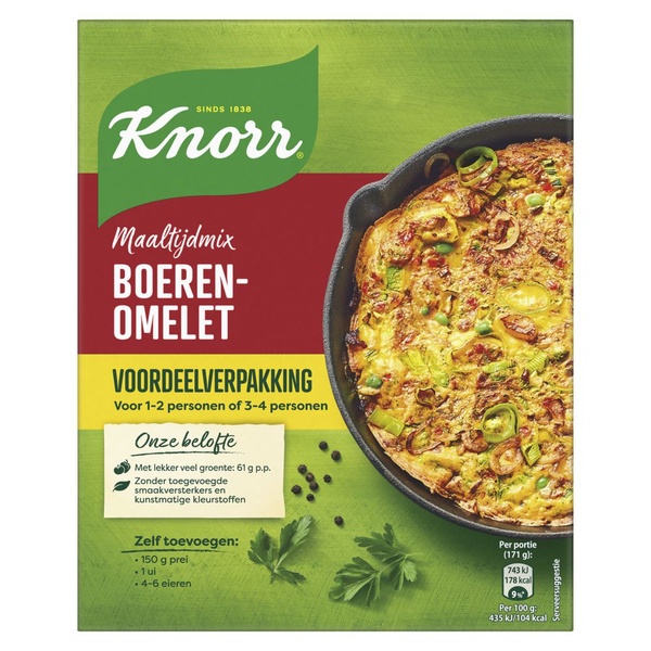 Knorr mix boeren omelet voorkant