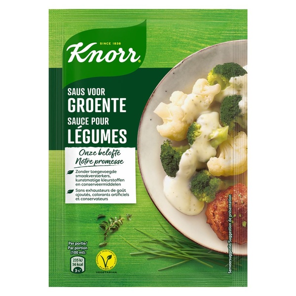 Knorr mix voor saus groente voorkant