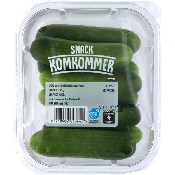 Komkommer Biologisch voorkant