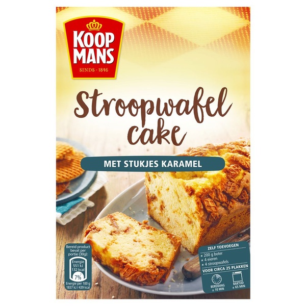 Koopmans Bakmix Stroopwafelcake voorkant