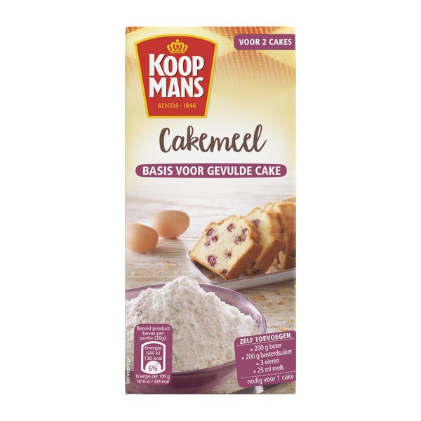 Koopmans cakemeel voorkant