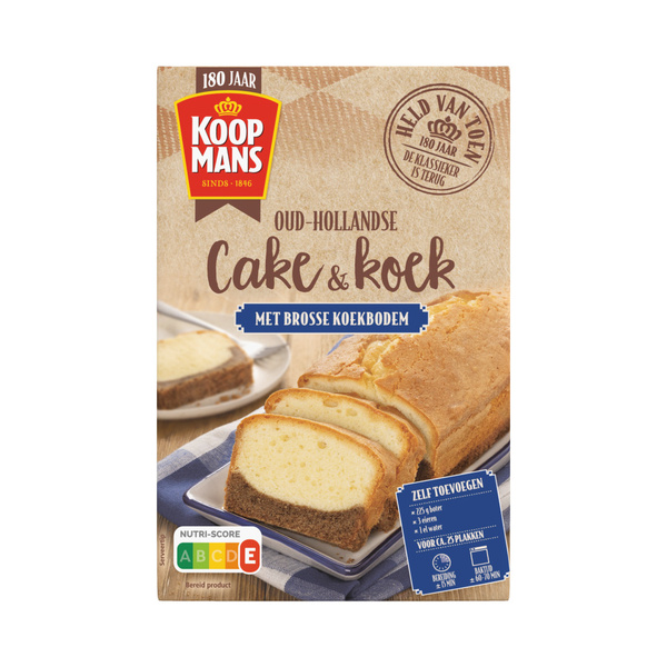 Koopmans Koopmans Cake & Koek Oud Hollandse Met Brosse Koekbodem voorkant