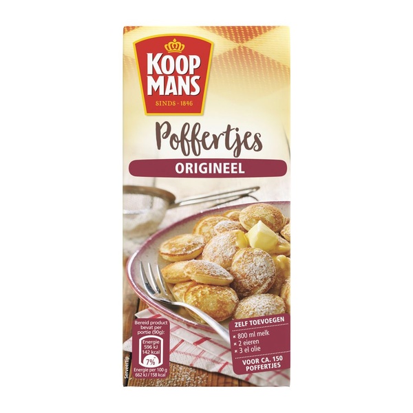 Koopmans mix poffertjes voorkant