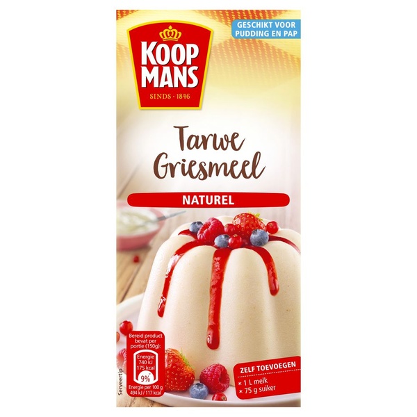 Koopmans mix voor tarwegriesmeel voorkant