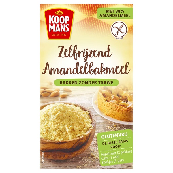 Koopmans zelfrijzend amandelbakmeel voorkant