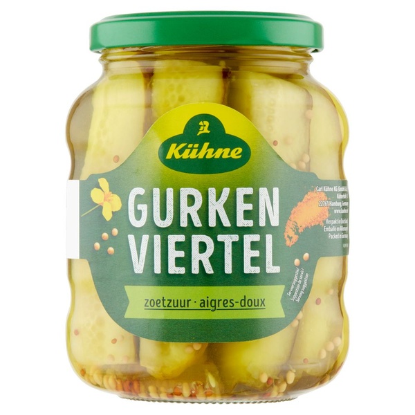 Kühne Gurkenviertel Zoetzuur voorkant
