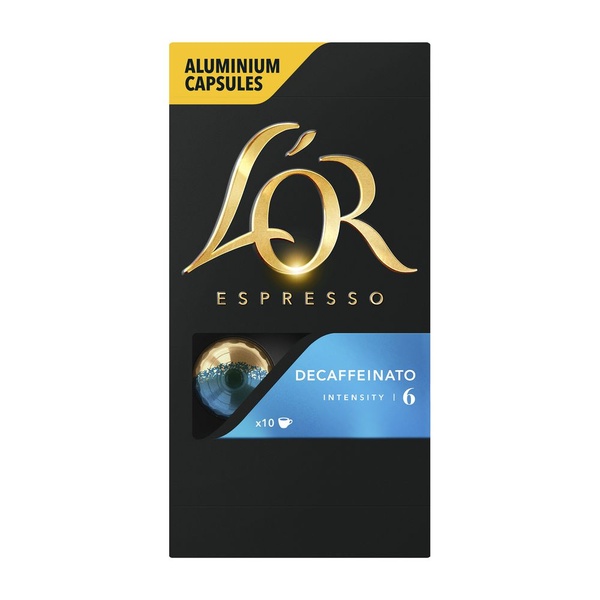 L'or koffiecapsules espresso decaffeinato voorkant