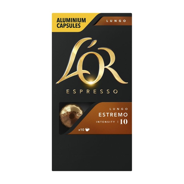 L'or koffiecapsules lungo estremo achterkant
