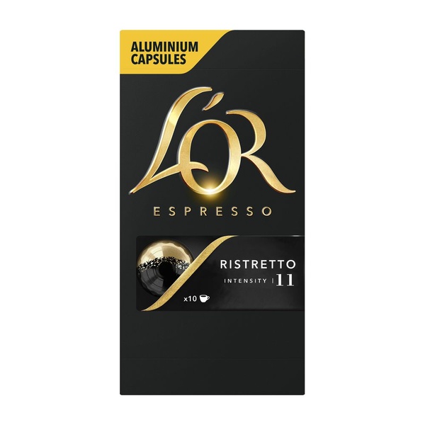 L'or koffiecapsules ristretto achterkant