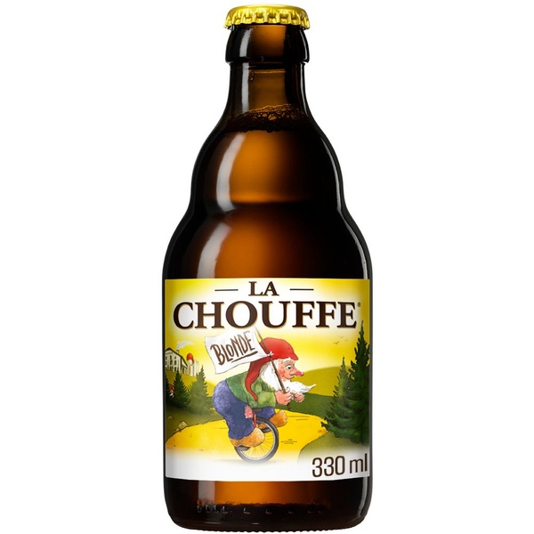 La Chouffe Bier achterkant