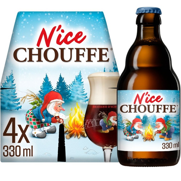 La Chouffe Speciaalbier N'Ice Fles 4X33Cl. voorkant