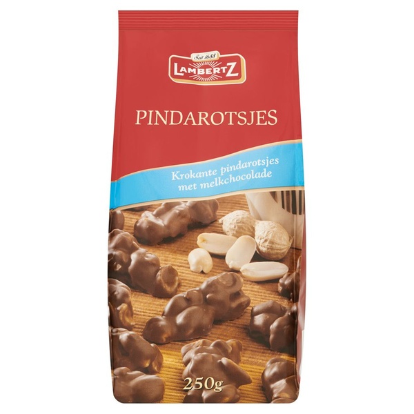 Lambertz Chocolade Pindarotsjes Melk voorkant