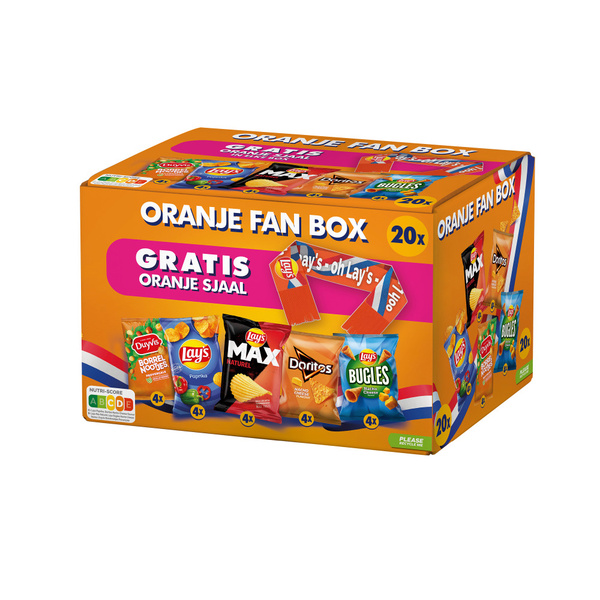 Lay's Chips Orange fan box multipack voorkant