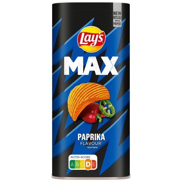 Lay's Max ribbel paprika snackbox voorkant