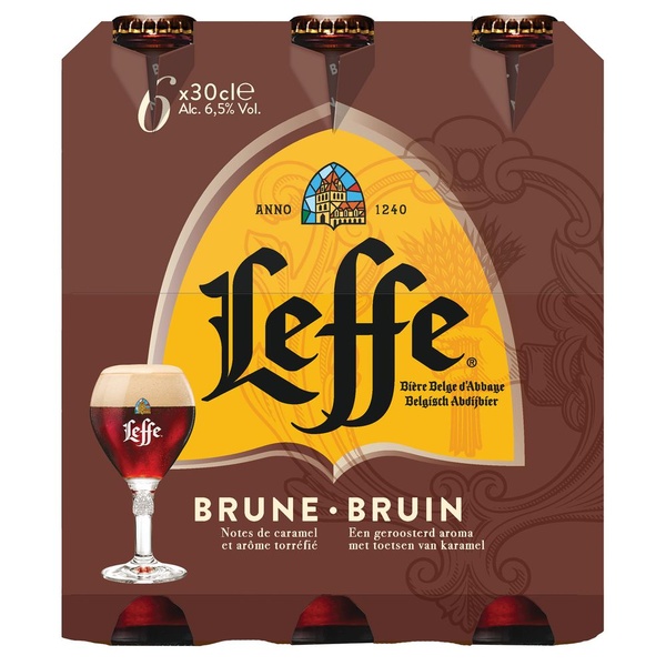 Leffe Bier Dubbel Bruin voorkant