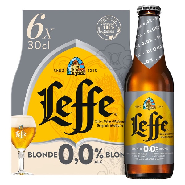 Leffe blond 0.0% voorkant