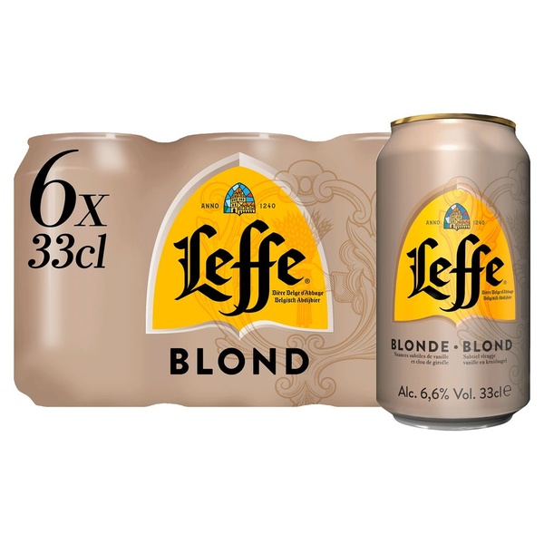 Leffe speciaalbier blond 6-pack voorkant