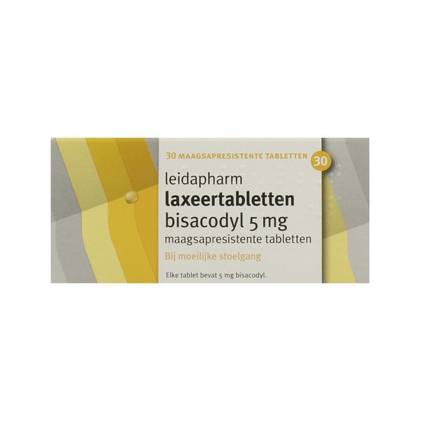 Leidapharm bisacodyl voorkant