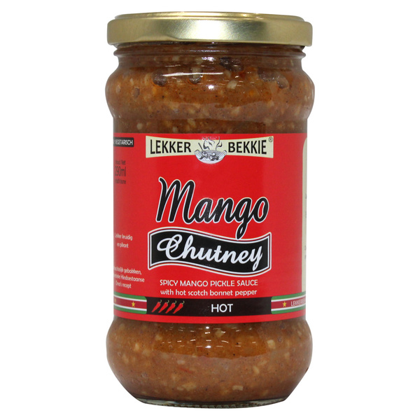 Lekker Bekkie Mango Chutney voorkant