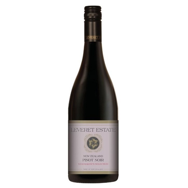 Leveret estate rode wijn pinot noir voorkant